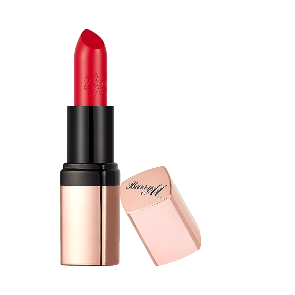 "Barry M Lip Paint 163 Little Vixen: Bold Red Lipstick, Matte Finish, Long-Lasting Makeup for Glamorous Looks."