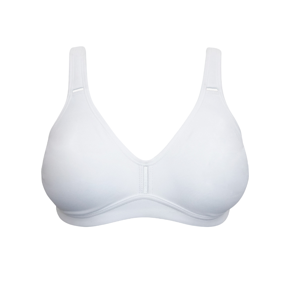 M&S Trofé White Tove Non-Padded Wireless Total Support Bra: Comfortabl ...