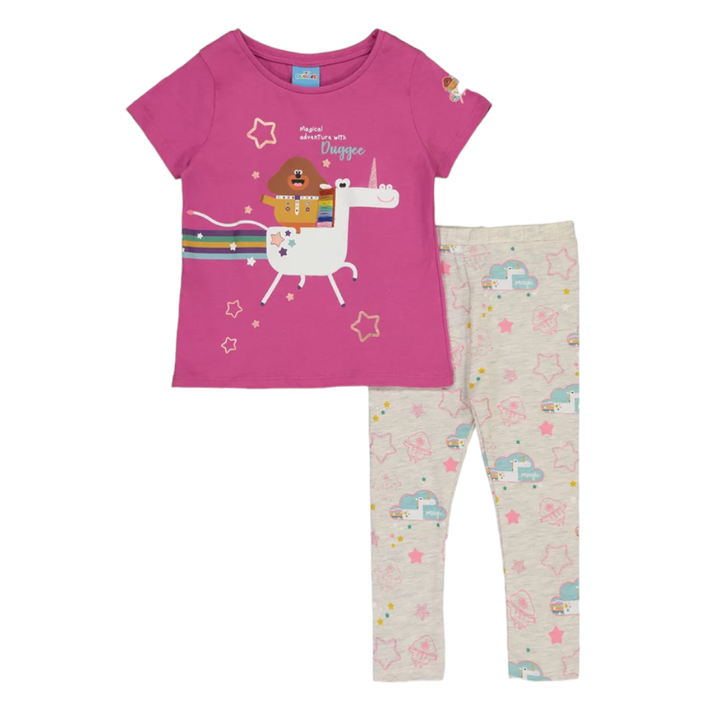 Tu Clothing Hey Duggee Pink Jersey Top & Legging