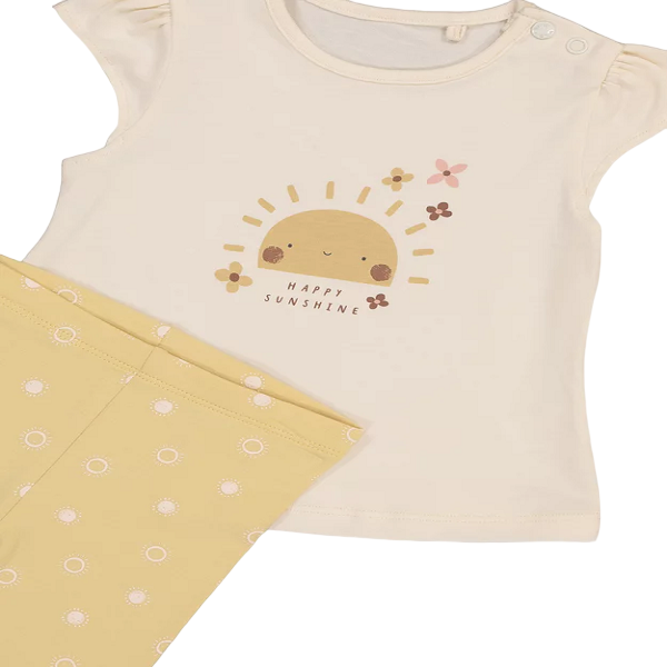 Tu Clothing Cream 'Sunshine' Top & Leggings - Image 2