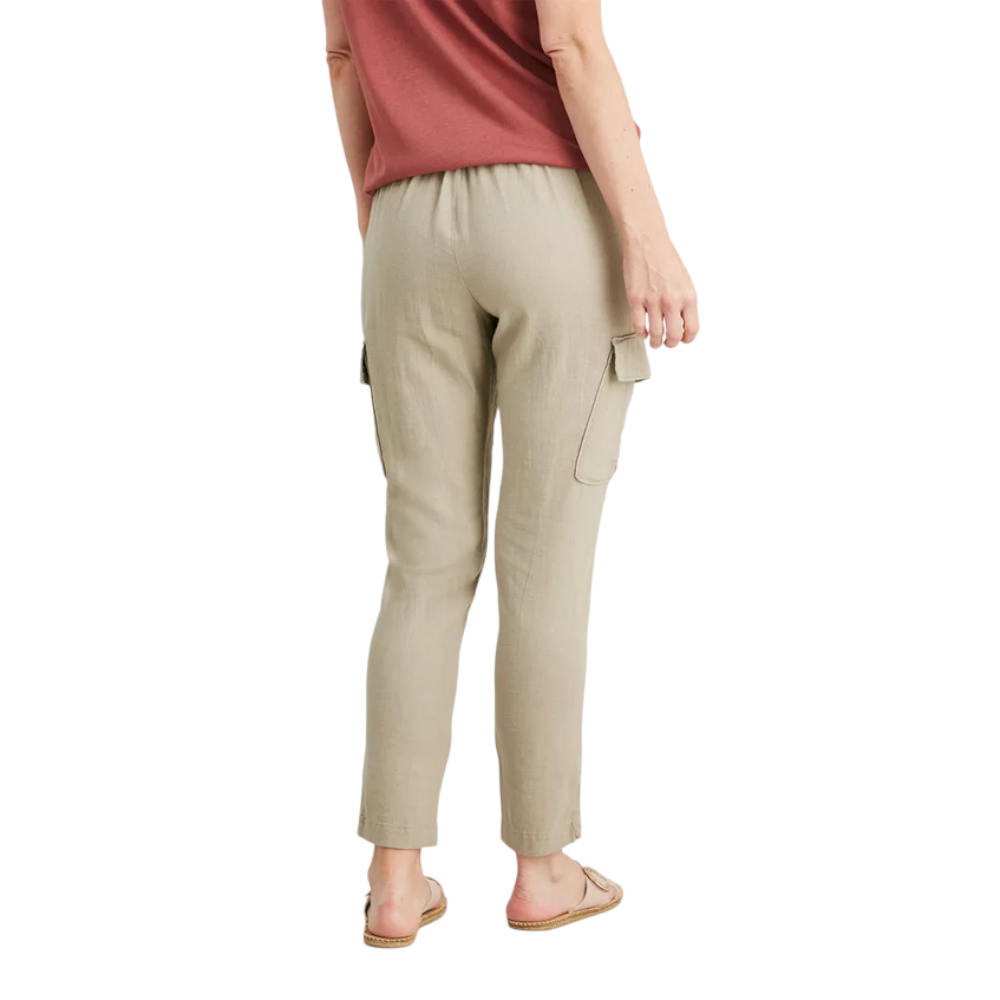 Tu Clothing Stone Linen-Rich Utility Trousers - Image 3
