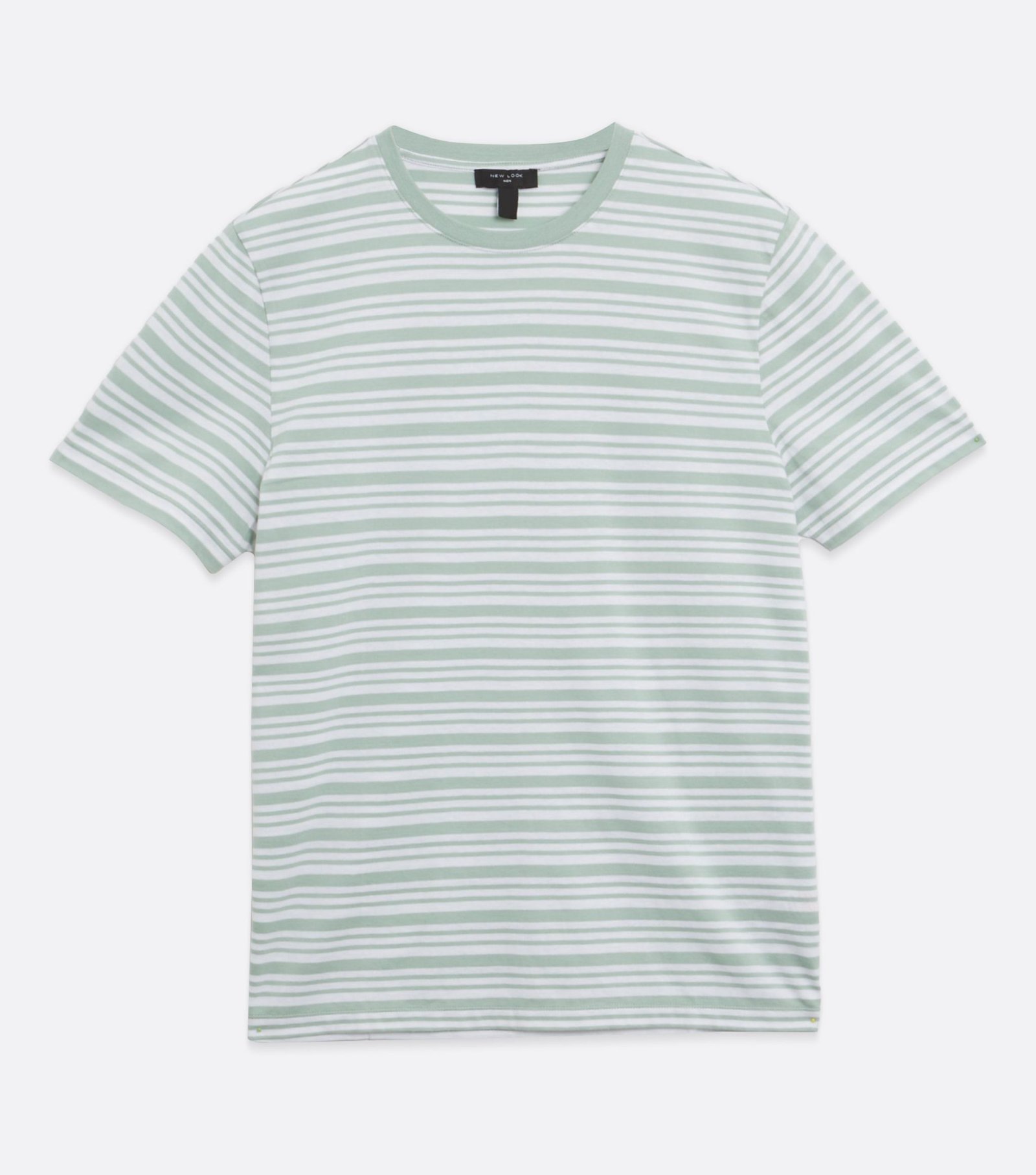 New Look Light Green Stripe Crew Neck T-Shirt - Image 4