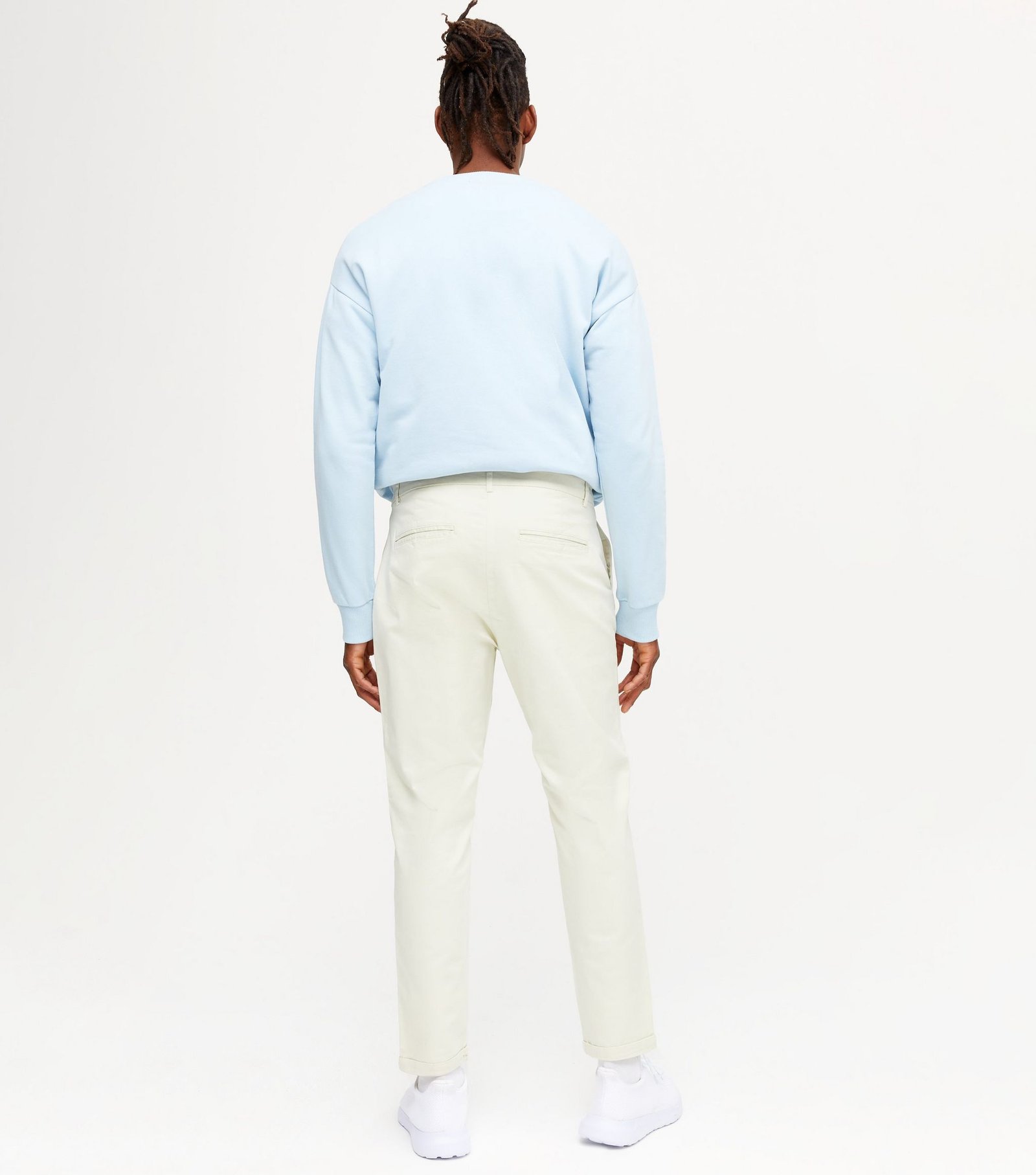 New Look Off White Pleated Chinos - Image 2